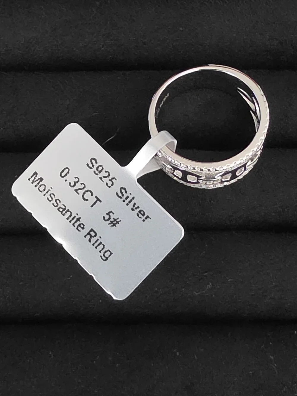 Link Band Ring - Size 5 925 Sterling Silver